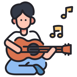 playing guitar icon